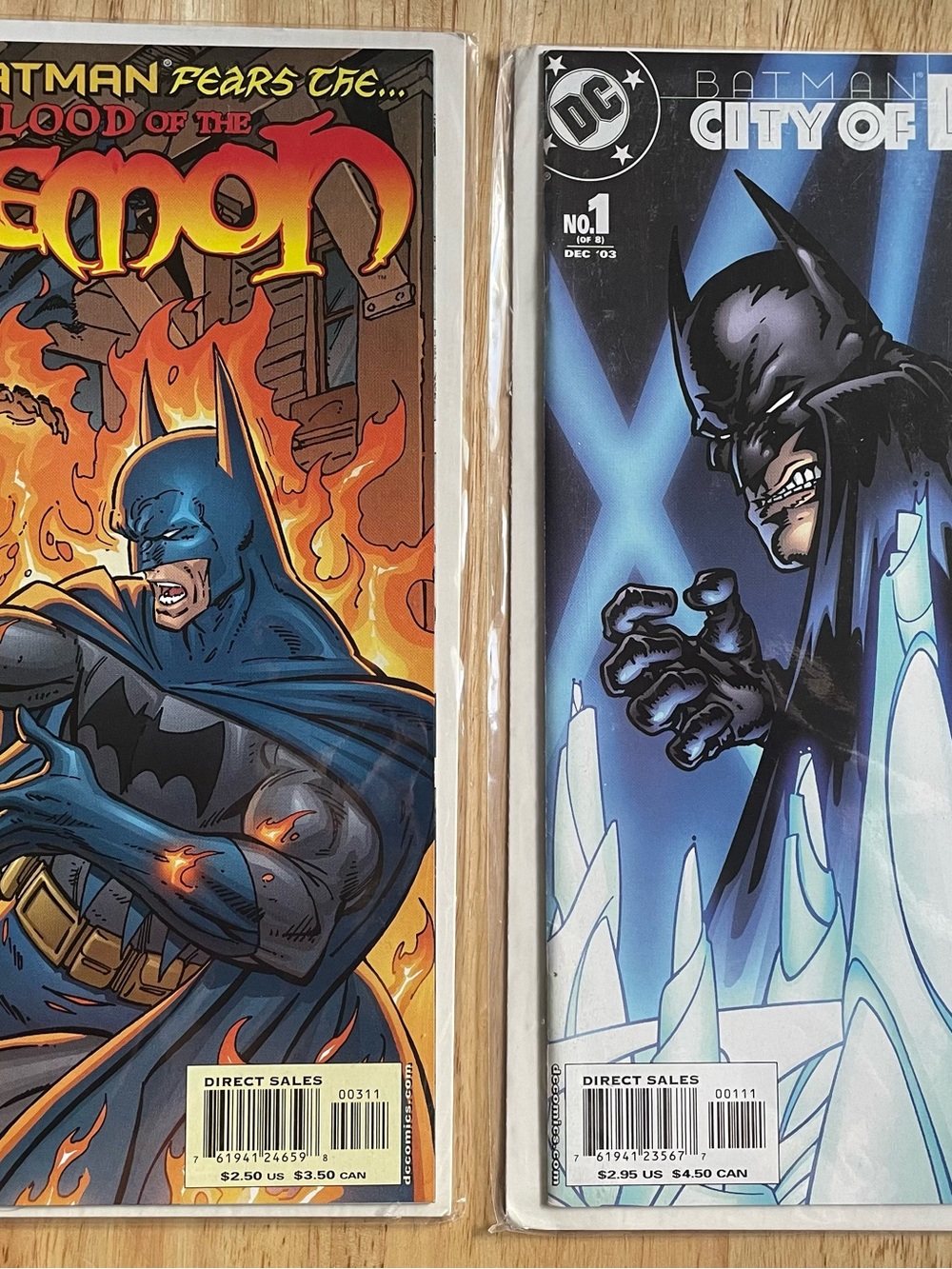 DC Comics Batman Duo Print — Blue, Black, Orange